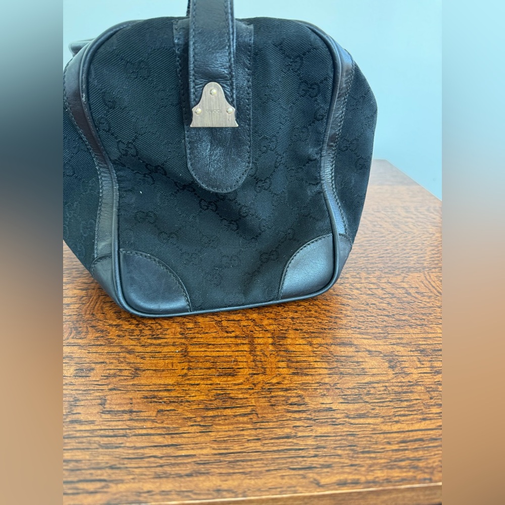 SOLD-Gucci Black GG Logo Weekender Travel Bag with COA - Picture 6 of 16